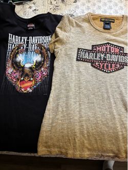 Woman’s Harley Davidson shirts + others