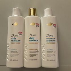 Dove Shampoo And Conditioner 3 For $10