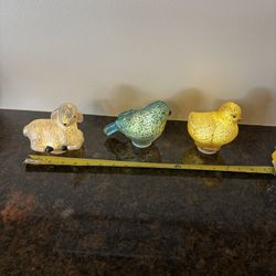 Illuminated Mercury Glass Figurines