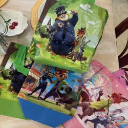 6 Party Favor Bags Zootopia 