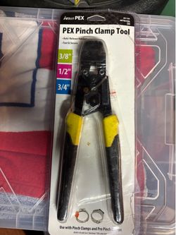Pex pinch clamp tool.