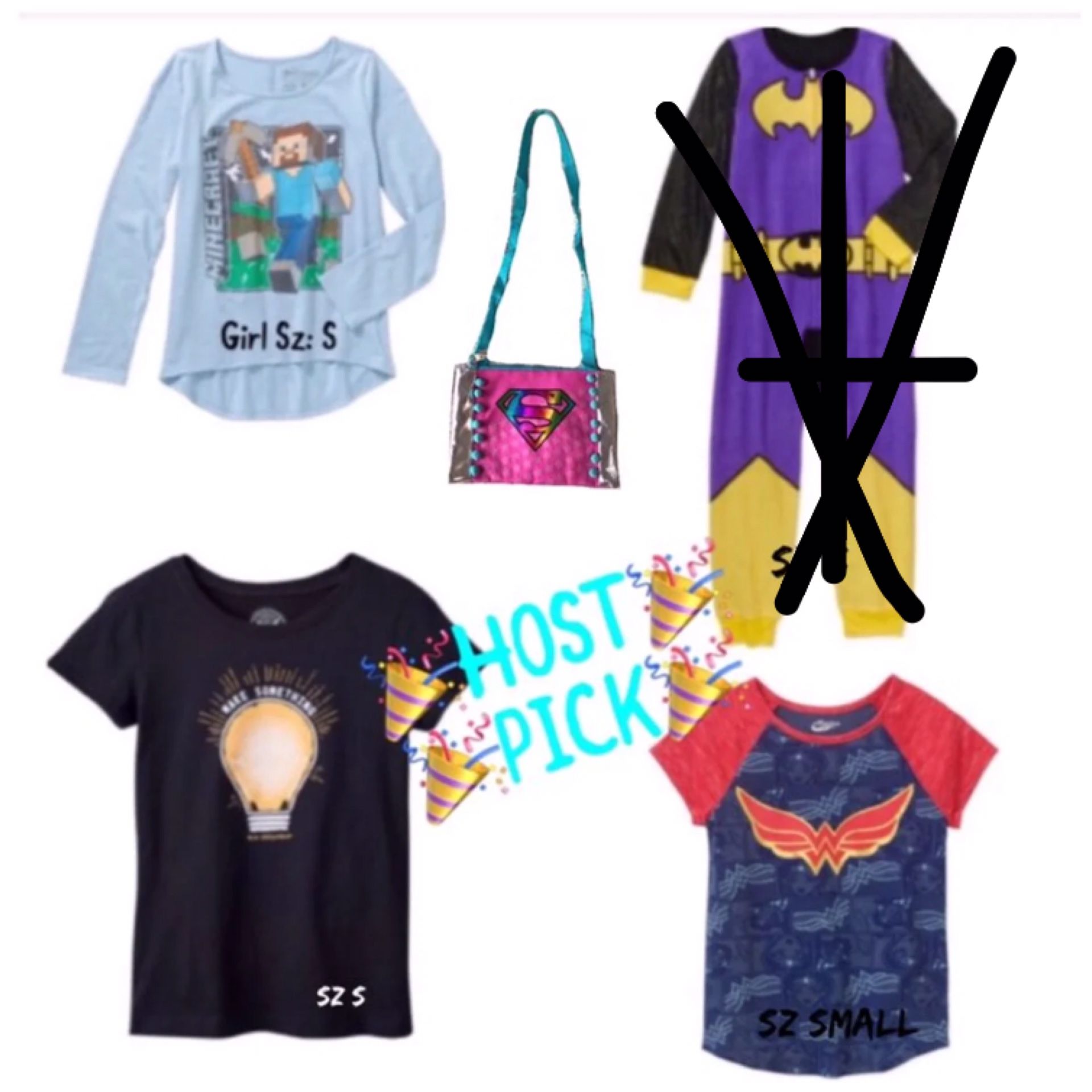 Final Sale! NWT Girls Mix/Match 4Pc Set Sz:Small