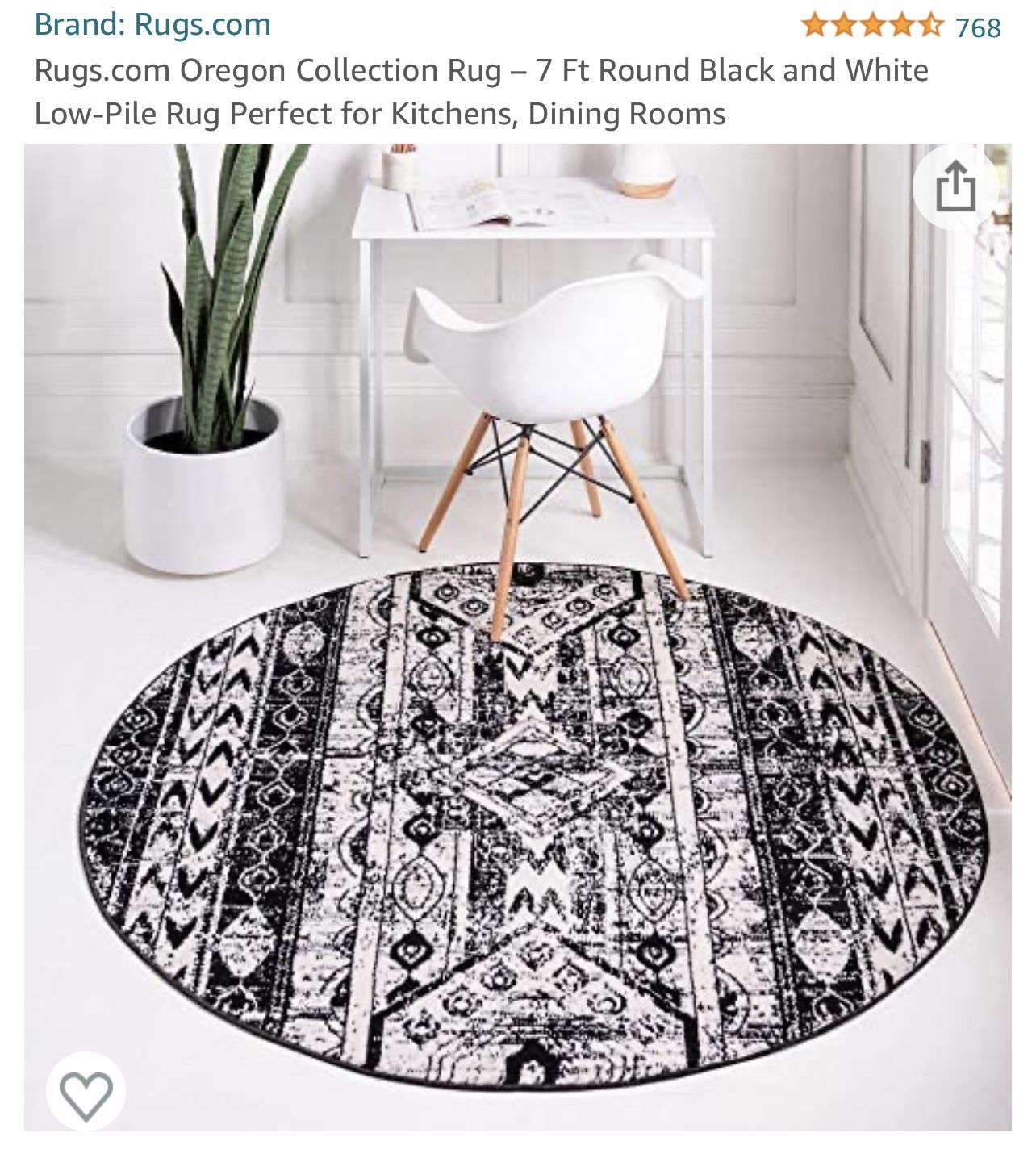 Black & White Rug