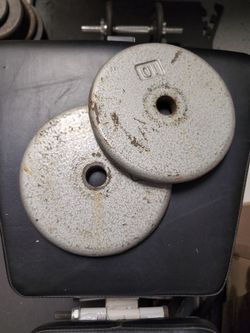 2 Standard Size 10lb Plates