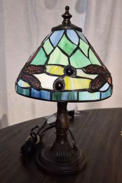 Tiffany Style Dragonfly Vintage 11.5"