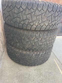 3 LT265/70R17 All-Terrain Tires – Great Tread – $250