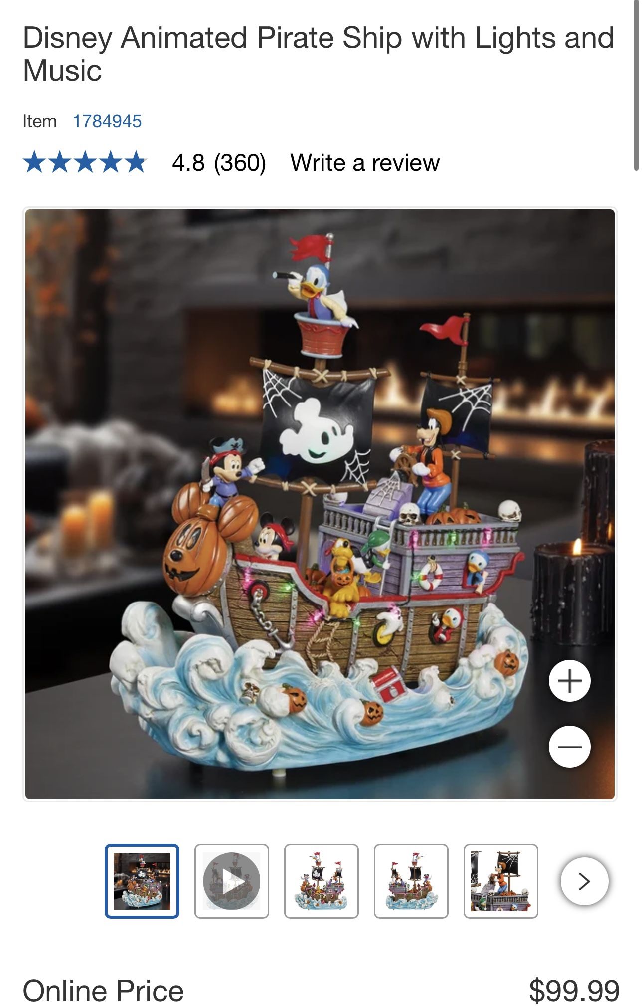 Halloween Lights Pirate Ship 