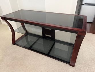 Modern Wood and Glass TV Stand