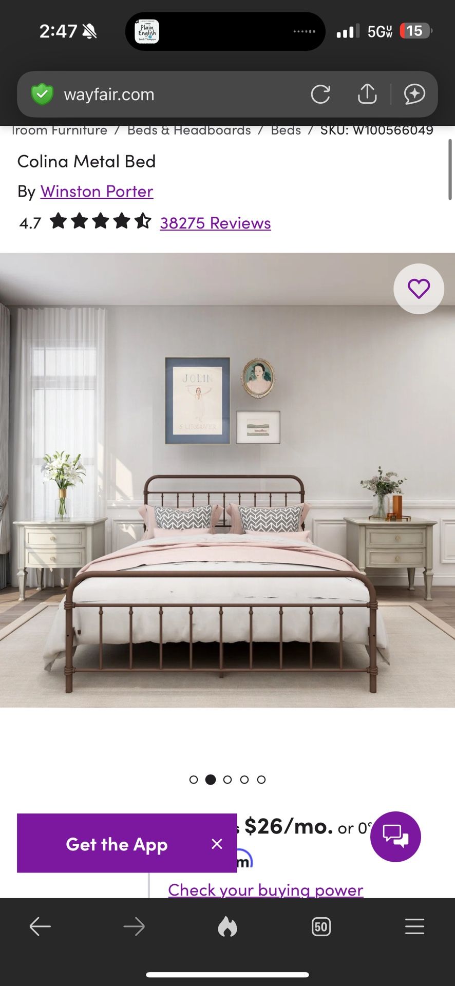 Full Bed frame, mattress, And Mattress Topper