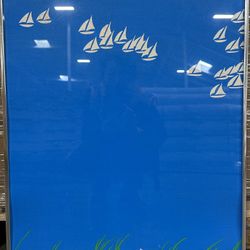 Ole Kortzau Danish Silkscreen Poster – Vintage Scandinavian Maritime Art