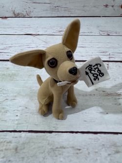 Taco Bell Dog free tacos Chihuahua Applause Toy Plush stuffed animal vintage tv