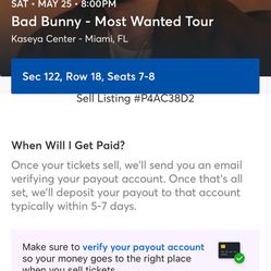 Bad bunny tickets Two Left