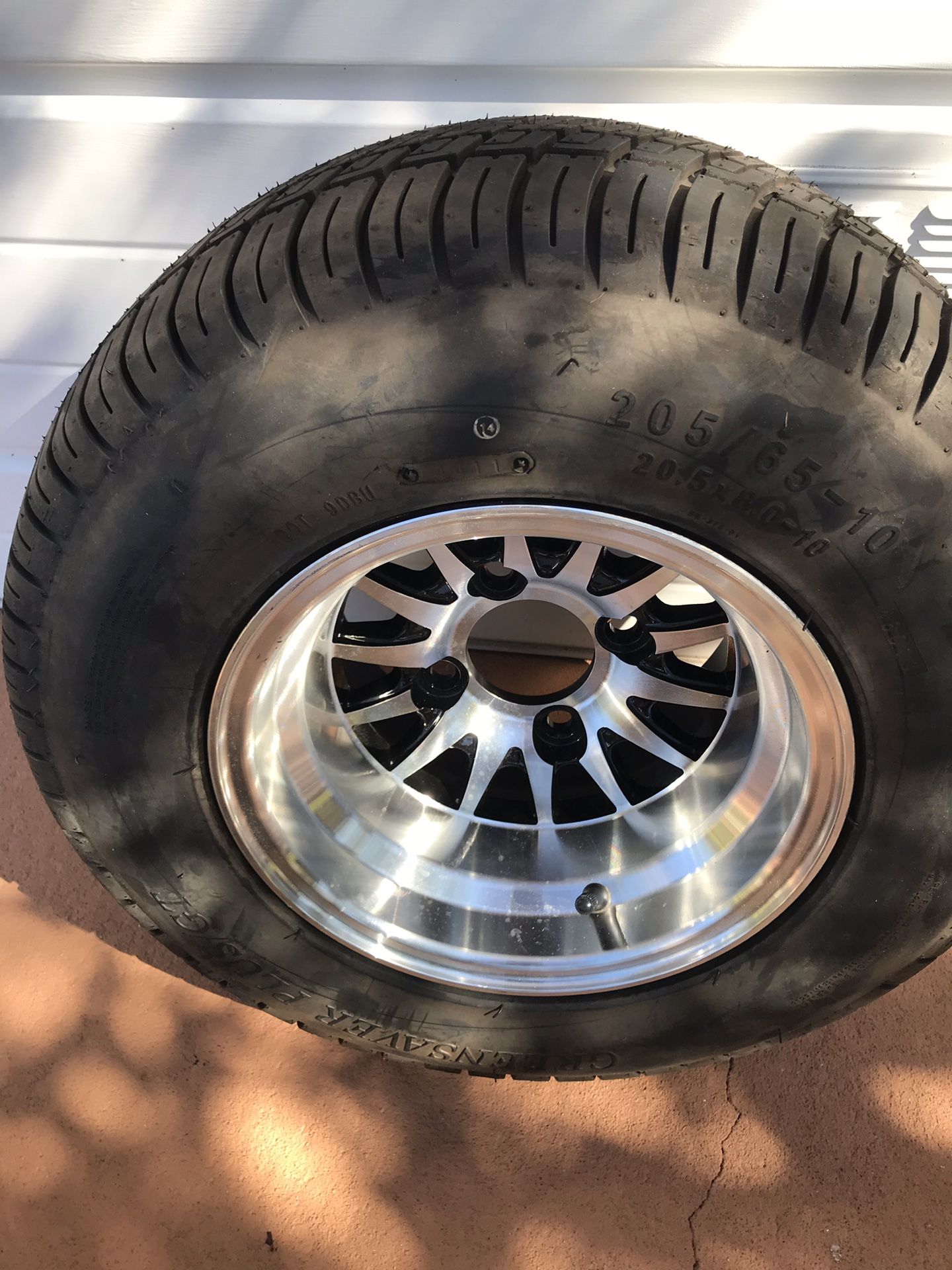 1 like new golf cart wheel and tire20.5 x8.0 x10