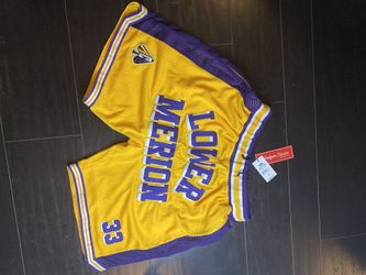 Lower Merion 33 Purple Gold & White Basketball Shorts