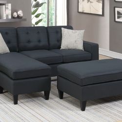 DecSpecial/3pcs Sectional Sofa w/ottoman(was:$599)