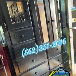 Black XL wardrobe Pinewood Chest Ropero Nuevo 