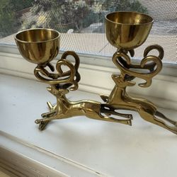 Vintage Brass Candle Holder
