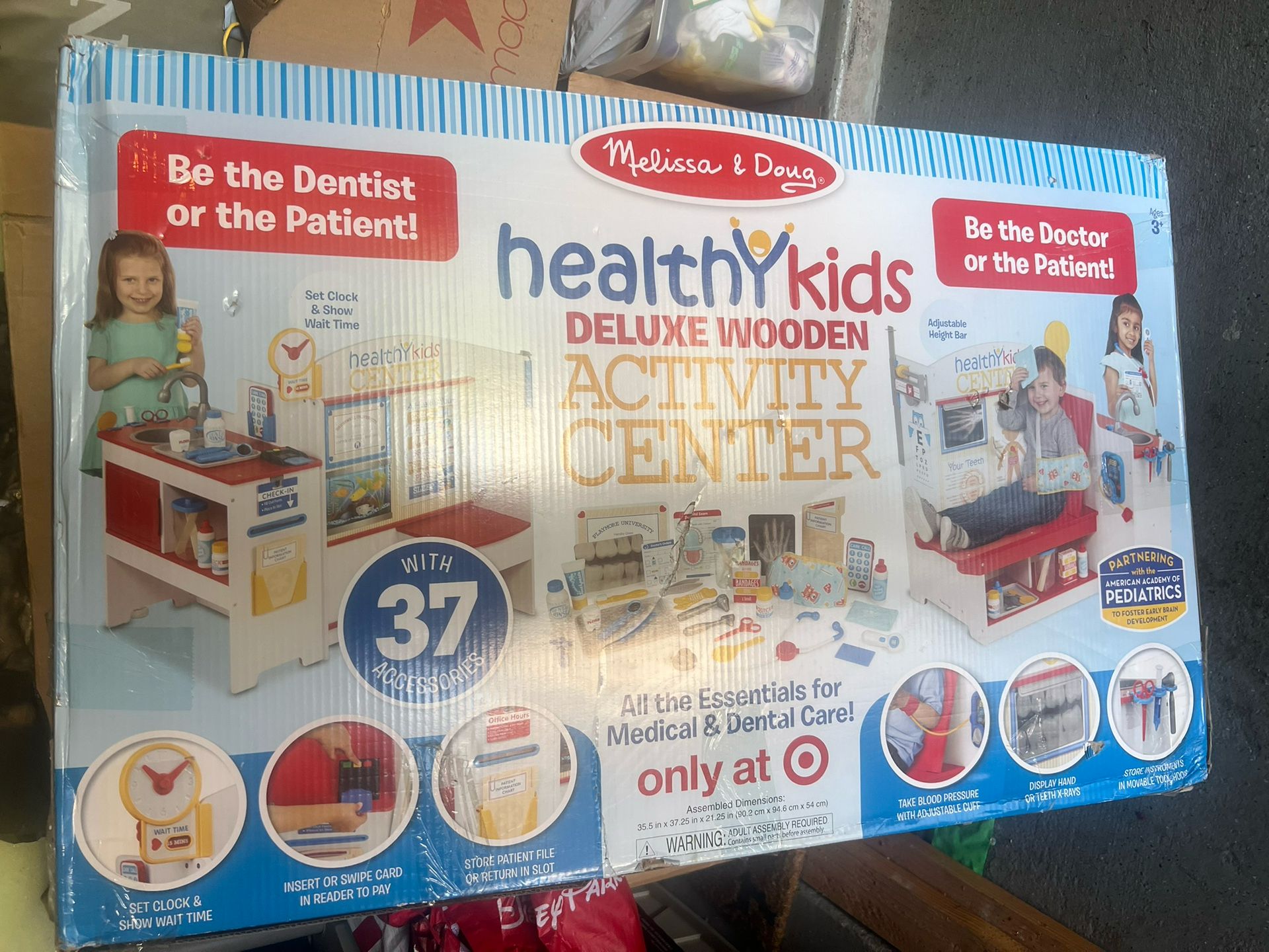 Melissa And Doug Wooden Deluxe Doctor Play Center