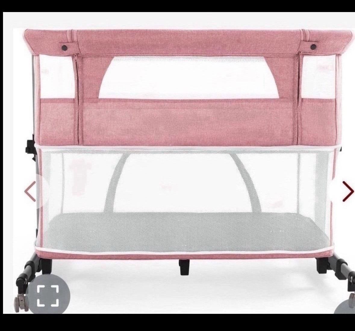 Baby Crib3 In 3 Baby Bassinet Bedside Crib Bedside Sleeper Adjustable Portable Bed For InfantBaby Newborn Must Have BedPink Game Bassinet Pink Ope