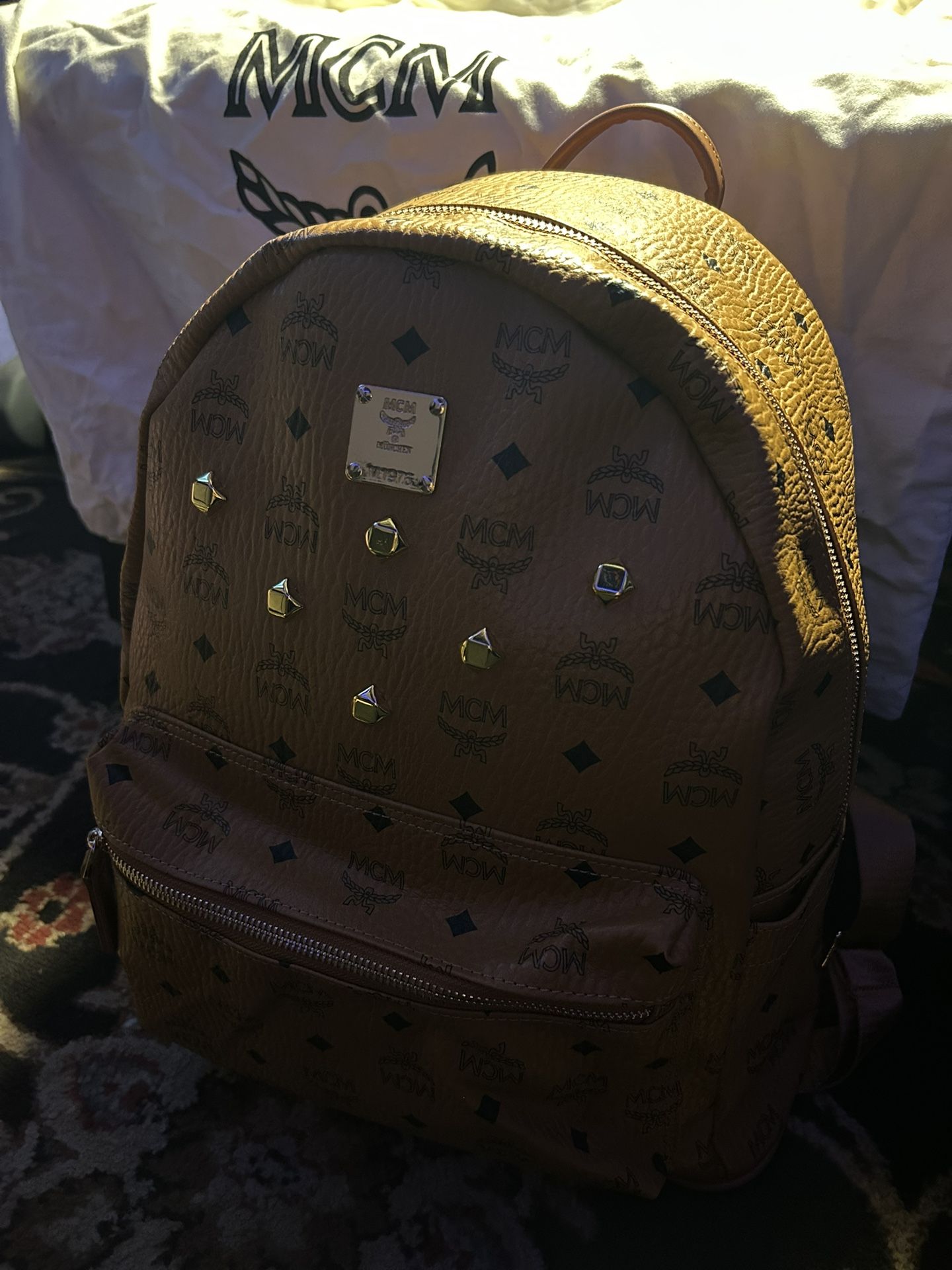 MCM Tan Backpack