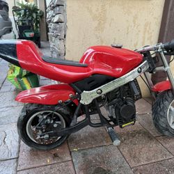 Mini Motorcycle Needs Back Tire And Carburetor Cleaned 