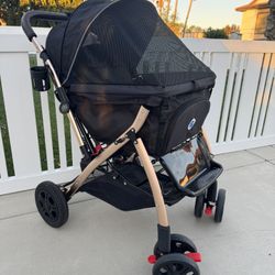 HPZ PET ROVER XL Extra-Long Premium Stroller For Small/Medium/Large Dogs, Cats And Pets In Black