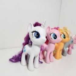 My Little Pony Applejack, Pinkie Pie, Rarity Unicorn Figure, Avalonia Hasbro Butterfly Surprise, Autumn Skye Figure
