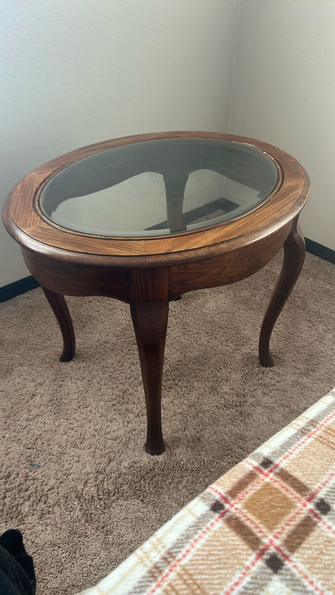 Glass Wood Table