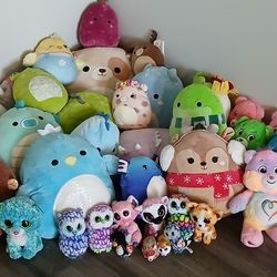 Squishmallows, Care Bears ,Ty
