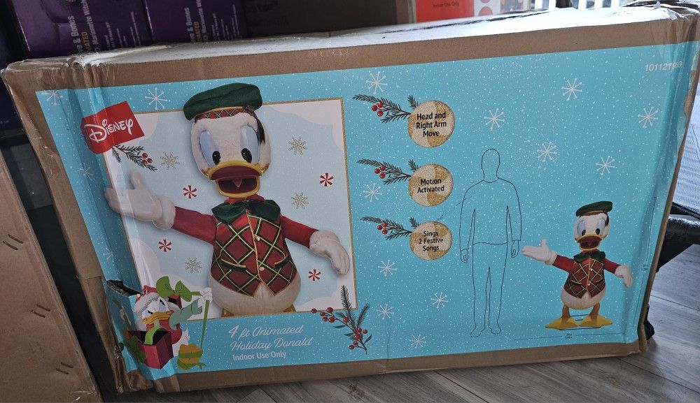 NEW Disney Christmas Animated DONALD DUCK, MICKEY OR MINNIE