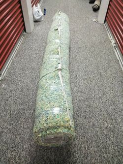 Blue carpet with padding 12 by 10