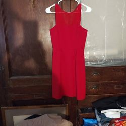 Banana Republic red sleeveless dress (4)