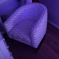 White and Grey Arm chair 