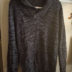Men's Guess Knit Zip-Up Sweater - Large🖤