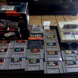 Super Nintendo Video Game Bundle