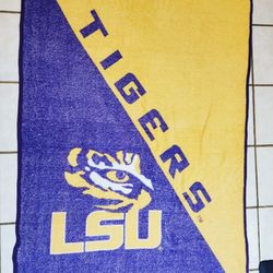 Northwest NCAA LSU Tigers Mirco Raschel Throw Blanket 46" x 60"