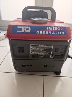 ETQ TG1200 Portable Gas Generator