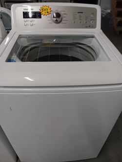 Samsung Top Load Washer – Glass Lid, HE, White – Tested