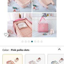 Pink portable baby lounger