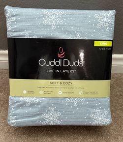 New Cuddl Duds King Sheet Set