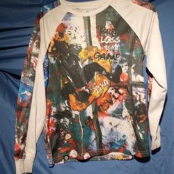 Boy's Akademiks "Your Loss Is My Game" Long-Sleeve Multicolored Shirt Medium