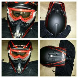 Oneal helmet & googles.