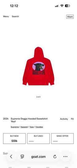 Supreme Doggs Hoodie size L