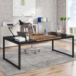 70.8 Inch Modern Executive Desk Writing Desk Furniture for Home Office