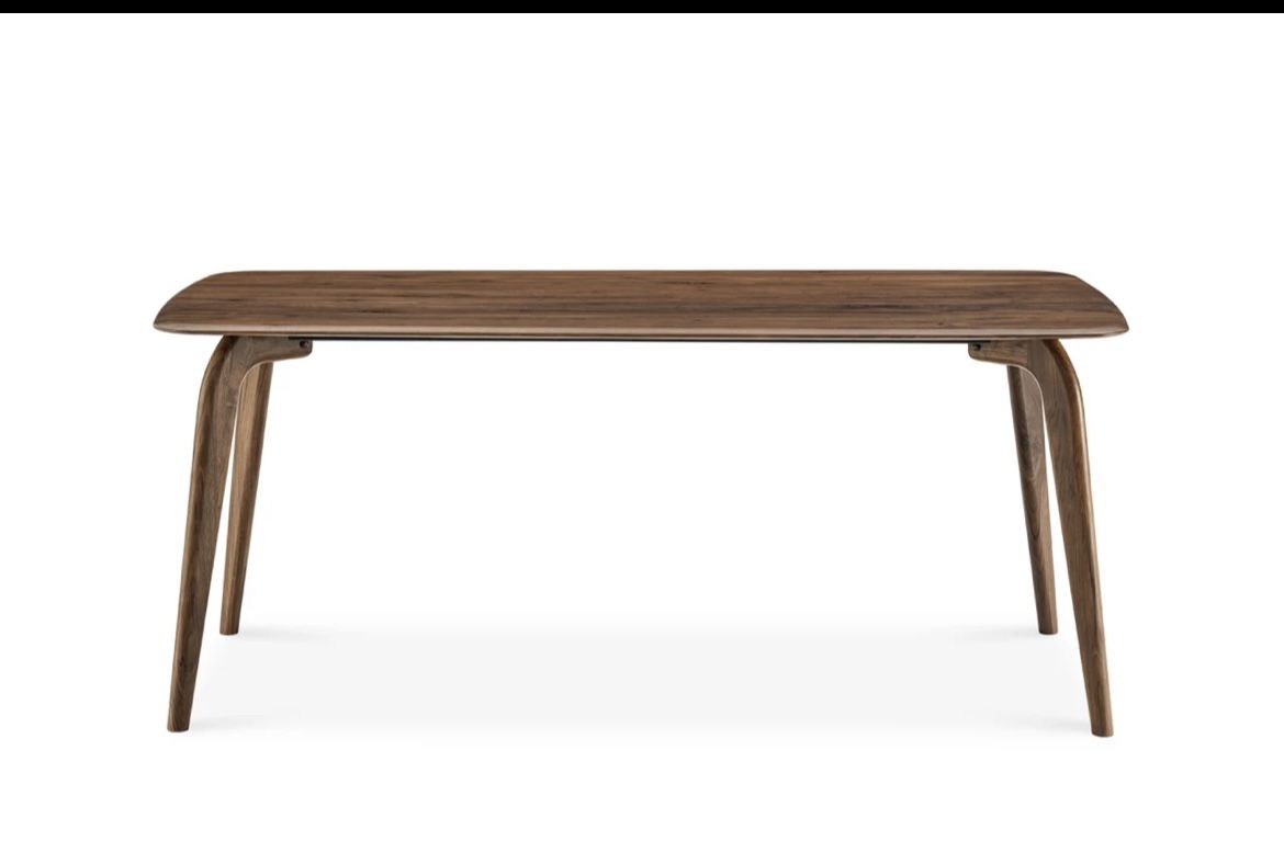 Castlery Vincent Walnut 71” Dining Table With 4 Chairs