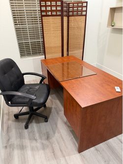Office desk with a chair
