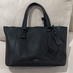 Tumi Leather Varek Park Tote Bag Purse