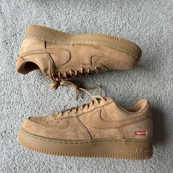 Nike x Supreme Air Force 1 Low Wheat Brand New Size 11.5