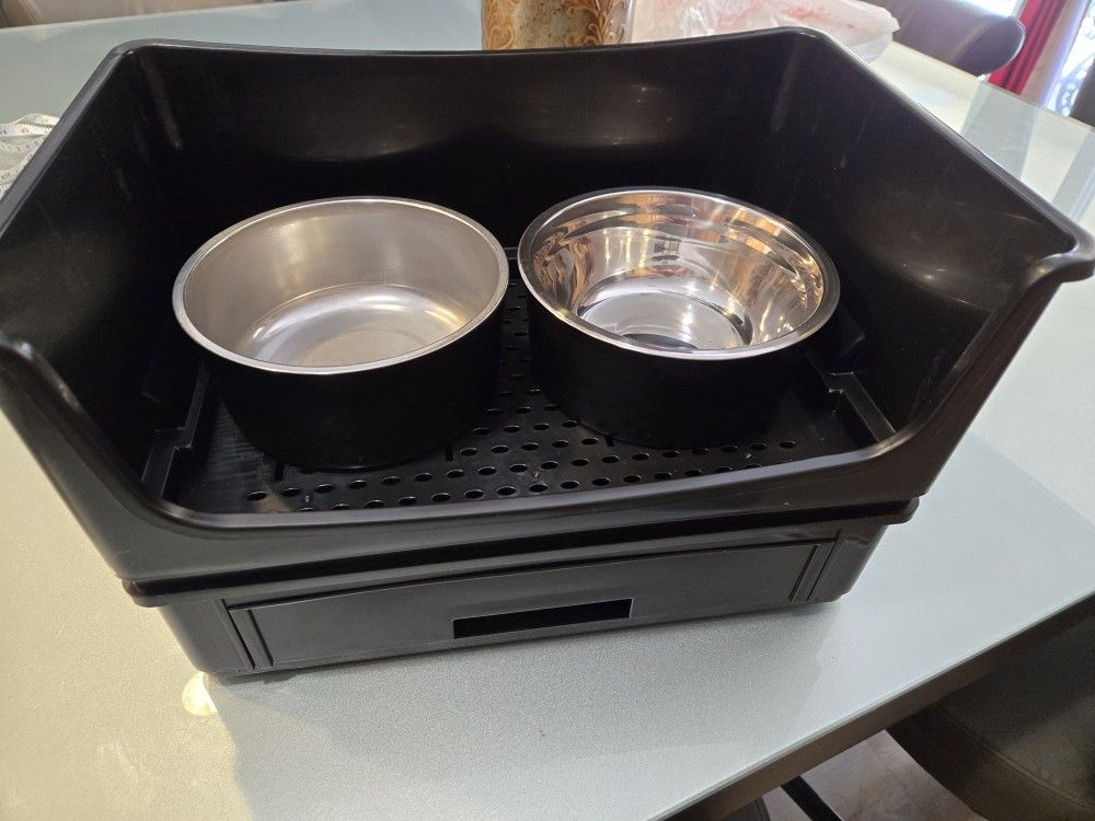 Raised Dog Bowl Feeder Medium