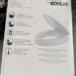 Elevated / Raised Kohler Toilet Seat Elongated New In Box